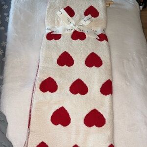 Nicole Miller valentines heart checkered blanket pink red 50” X 70” ♥️♥️♥️♥️